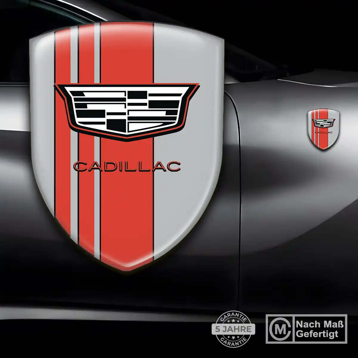 Cadillac Aufkleber Emblem Wappen Premium-Edition