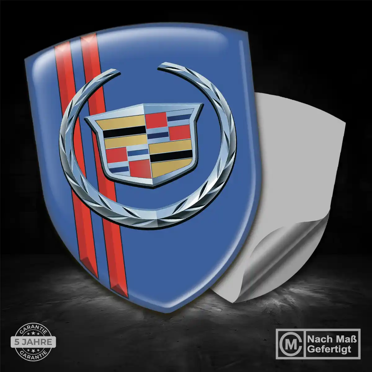 Cadillac Aufkleber Emblem Wappen Stilvolles Design