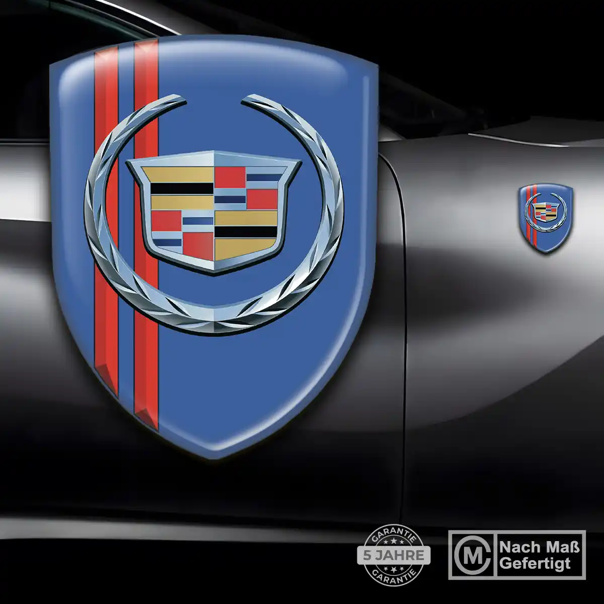 Cadillac Aufkleber Emblem Wappen Stilvolles Design