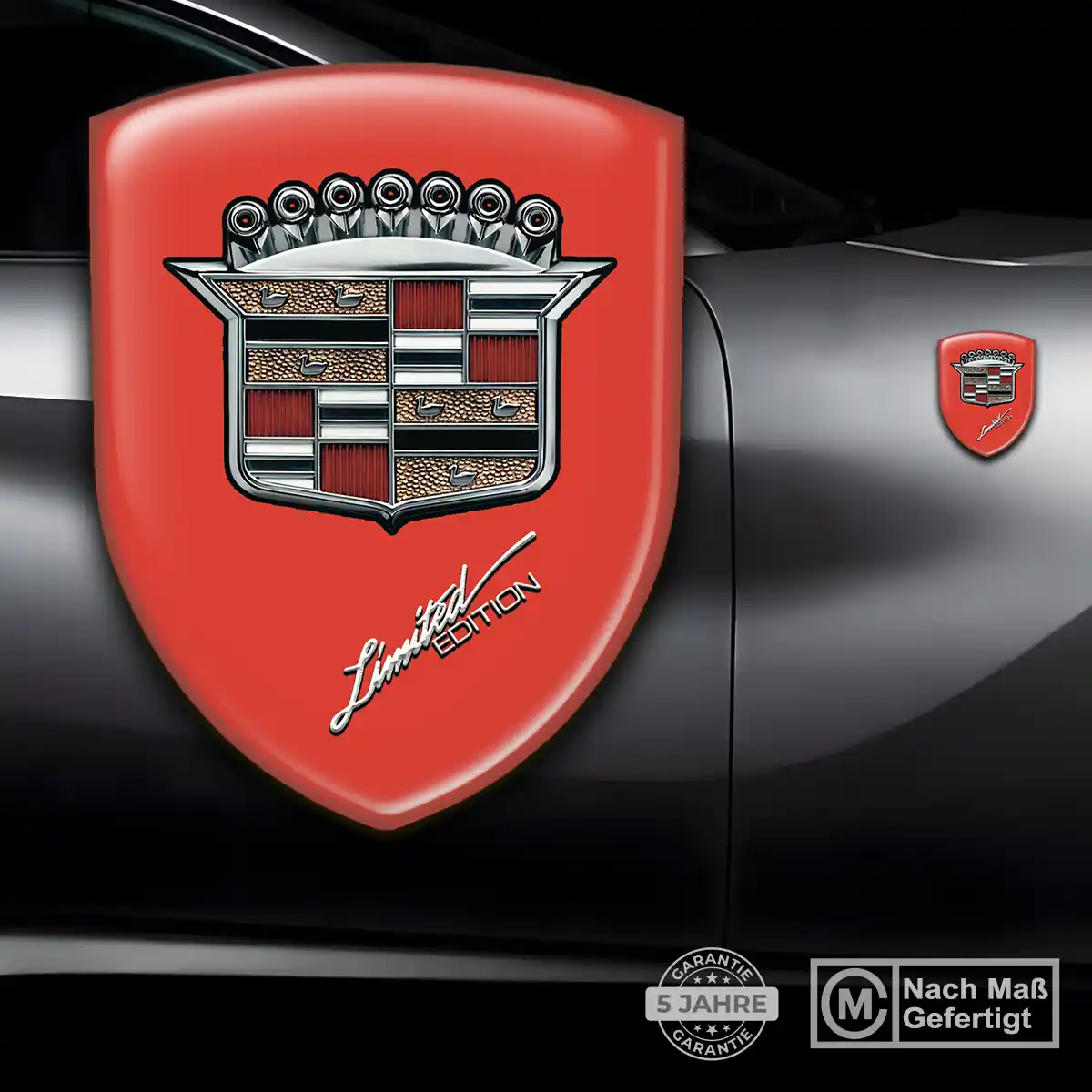 Cadillac Aufkleber Emblem Wappen Tuningfahrzeug