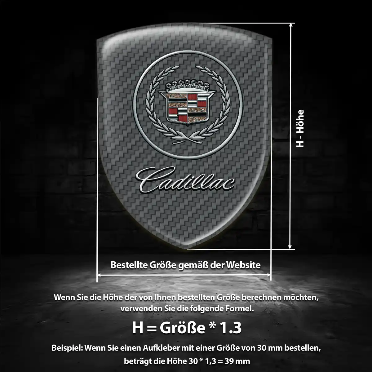 Cadillac Aufkleber Embleme Silikon Auto Modernes Design