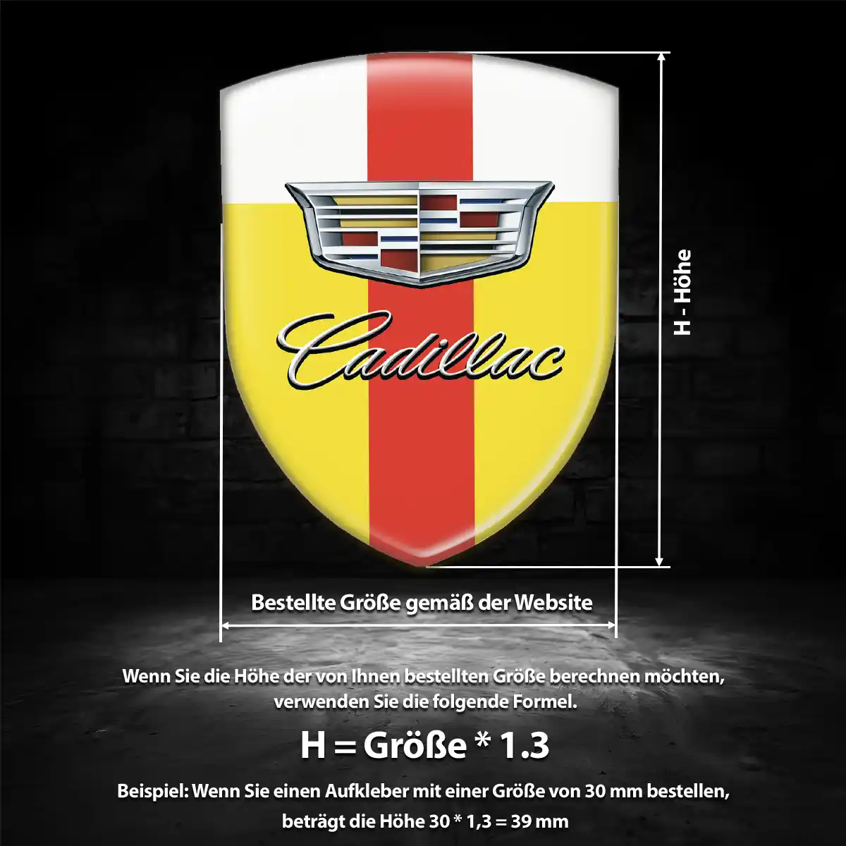 Cadillac Aufkleber Embleme Silikon Auto Spitzenqualität