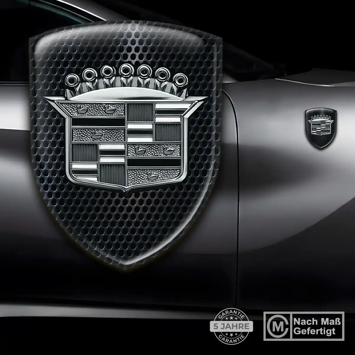 Cadillac Aufkleber Embleme Silikon Edles Design