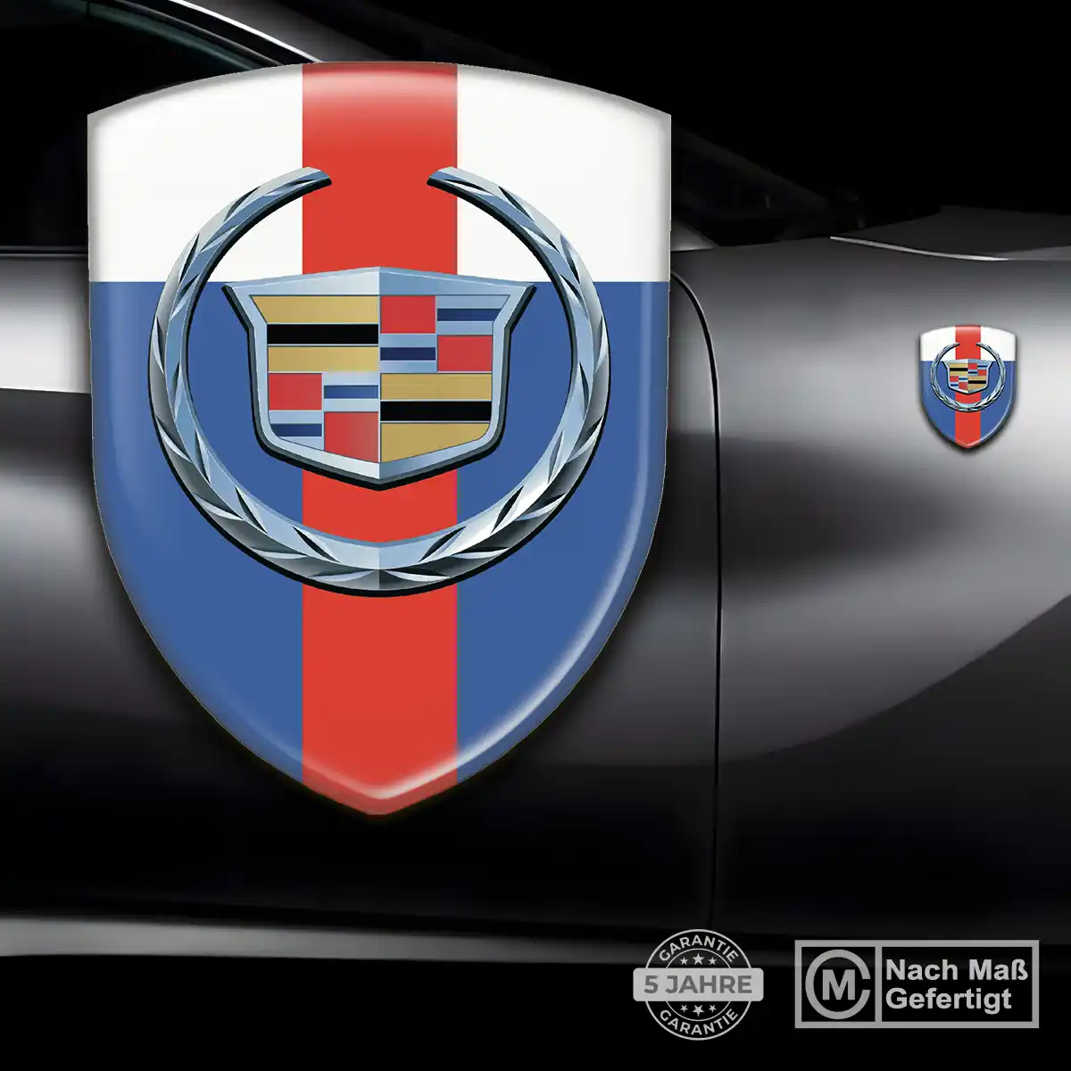 Cadillac Aufkleber Embleme Silikon Elegantes Design
