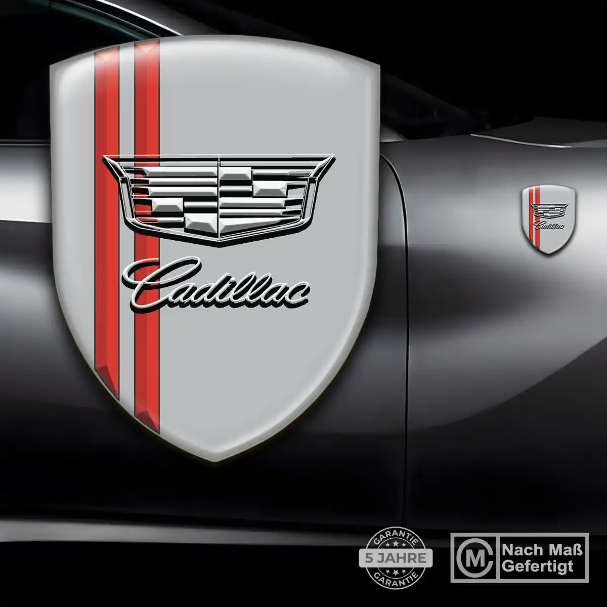 Cadillac Aufkleber Embleme Silikon Höchste Qualität