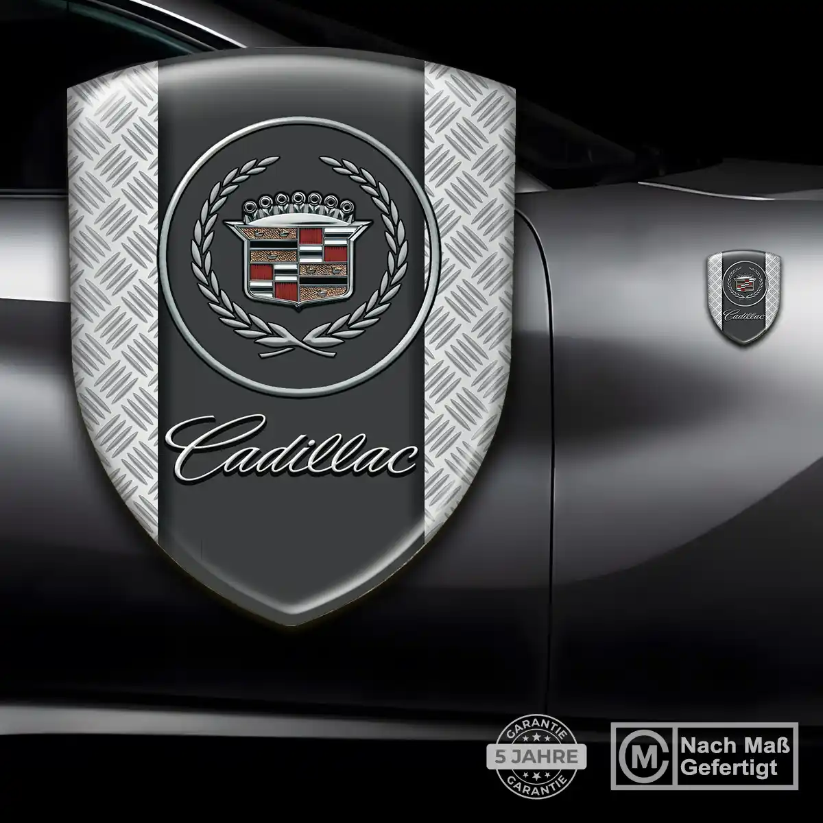 Cadillac Aufkleber Embleme Silikon Hochwertiges Harz