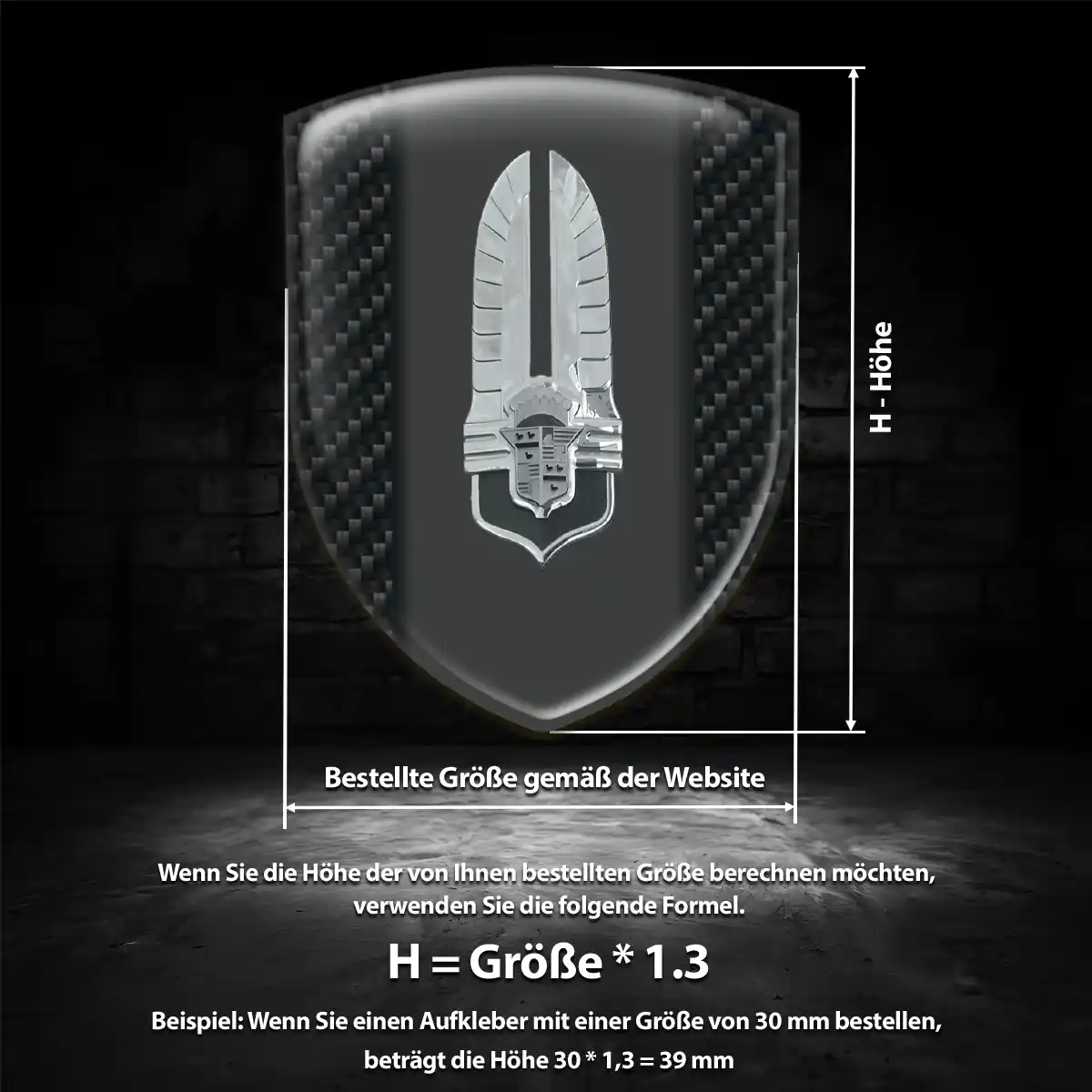 Cadillac Aufkleber Embleme Silikon Interieurdesign