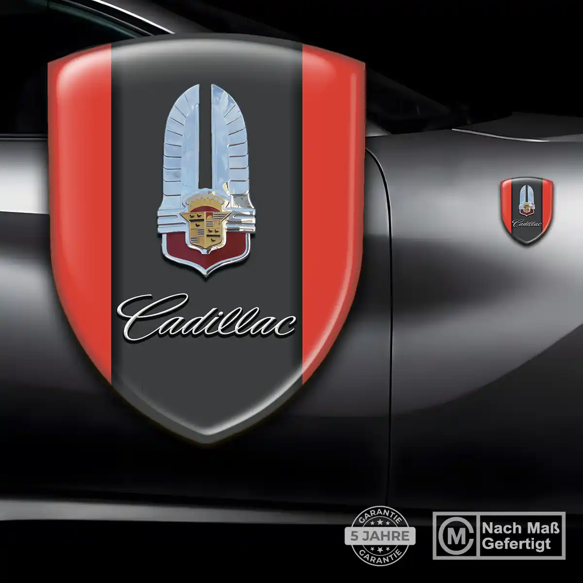 Cadillac Aufkleber Embleme Silikon Luxus-Edition