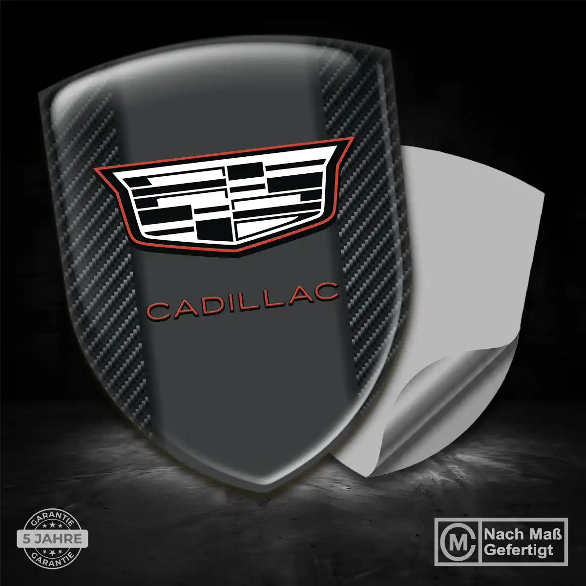 Cadillac Aufkleber Embleme Silikon Premium-Edition