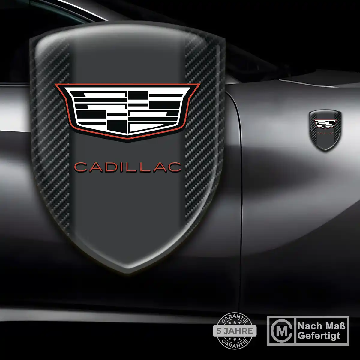 Cadillac Aufkleber Embleme Silikon Premium-Edition