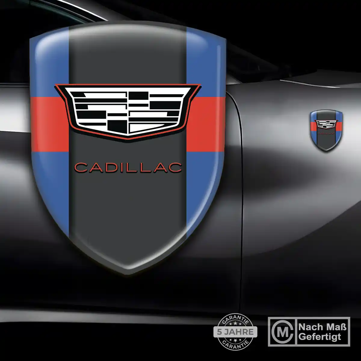Cadillac Aufkleber Embleme Silikon Premiumqualität