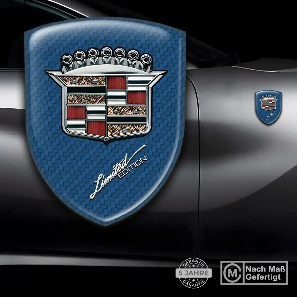 Cadillac Aufkleber Embleme Silikon Tuningfahrzeug