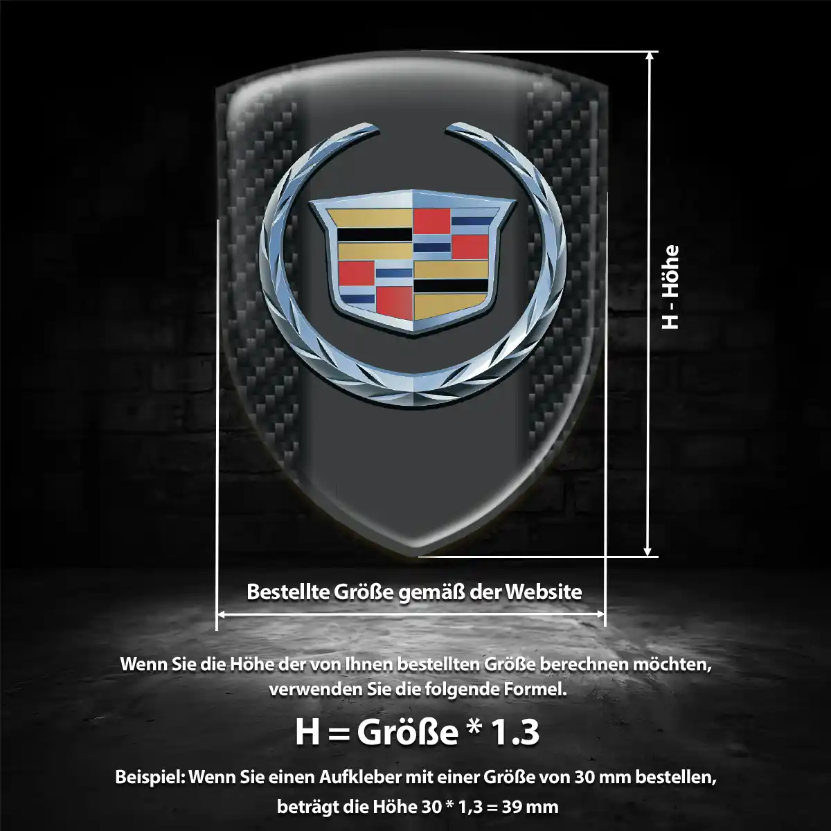 Cadillac Aufkleber Exklusiv-Edition