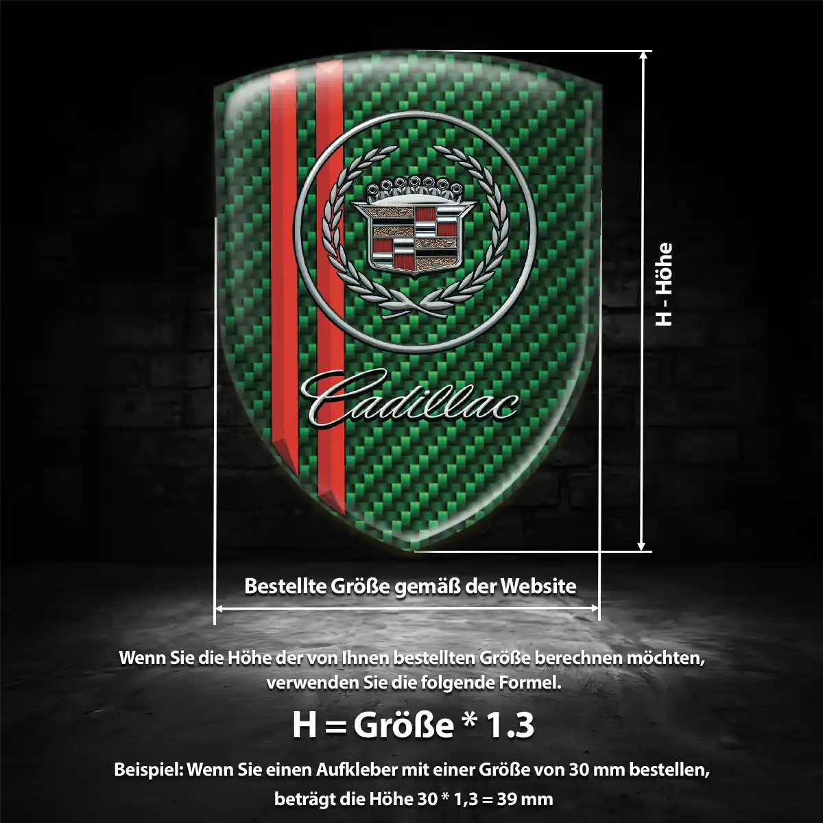 Cadillac Aufkleber Höchste Qualität