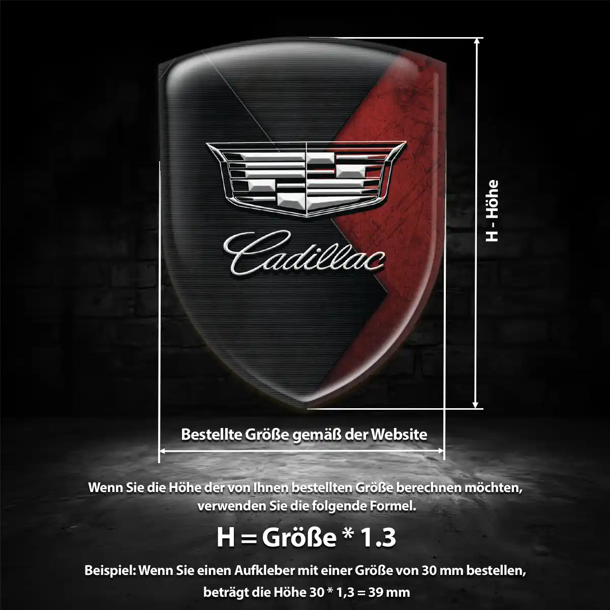 Cadillac Aufkleber Hohe Qualität