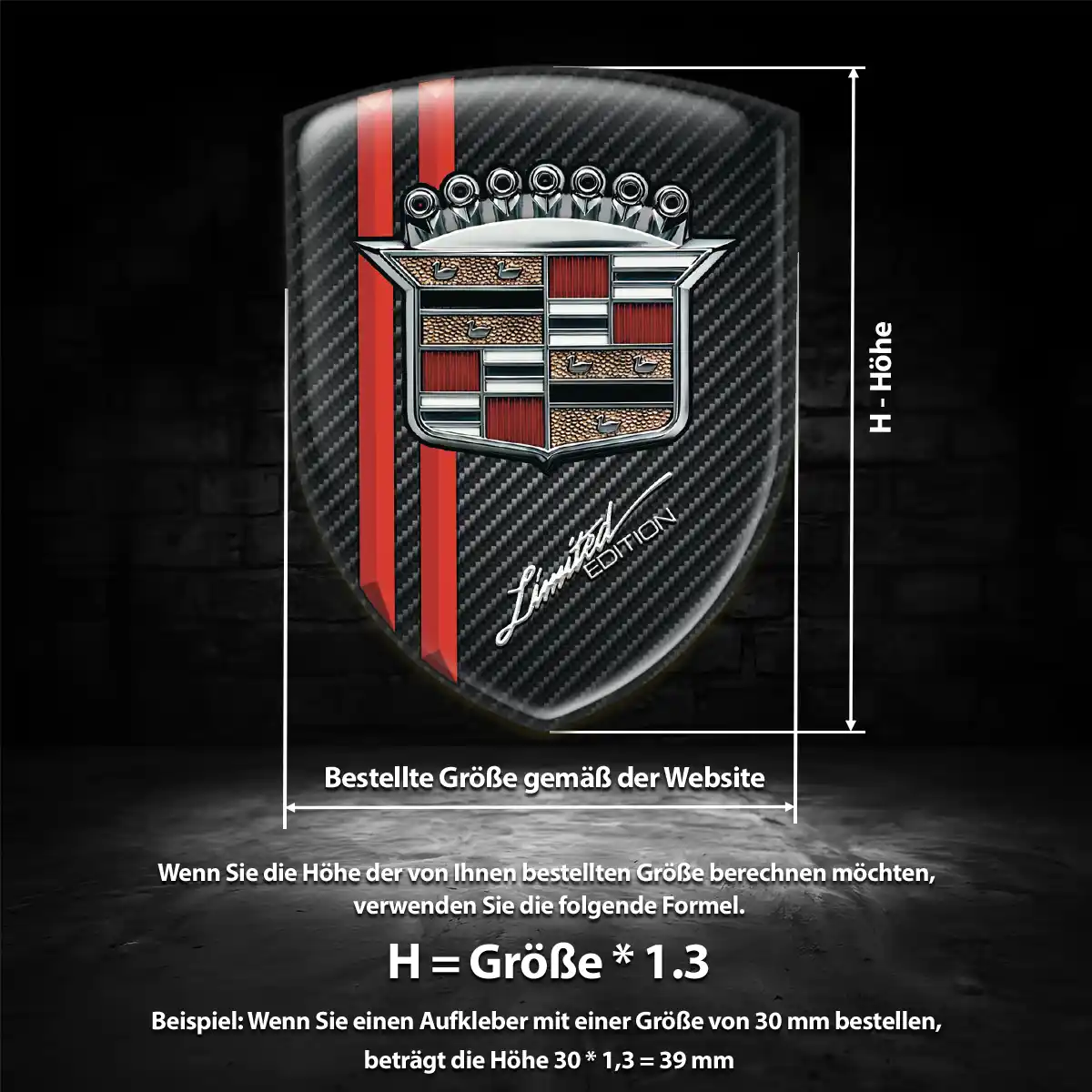 Cadillac Aufkleber Limitierte Auflage