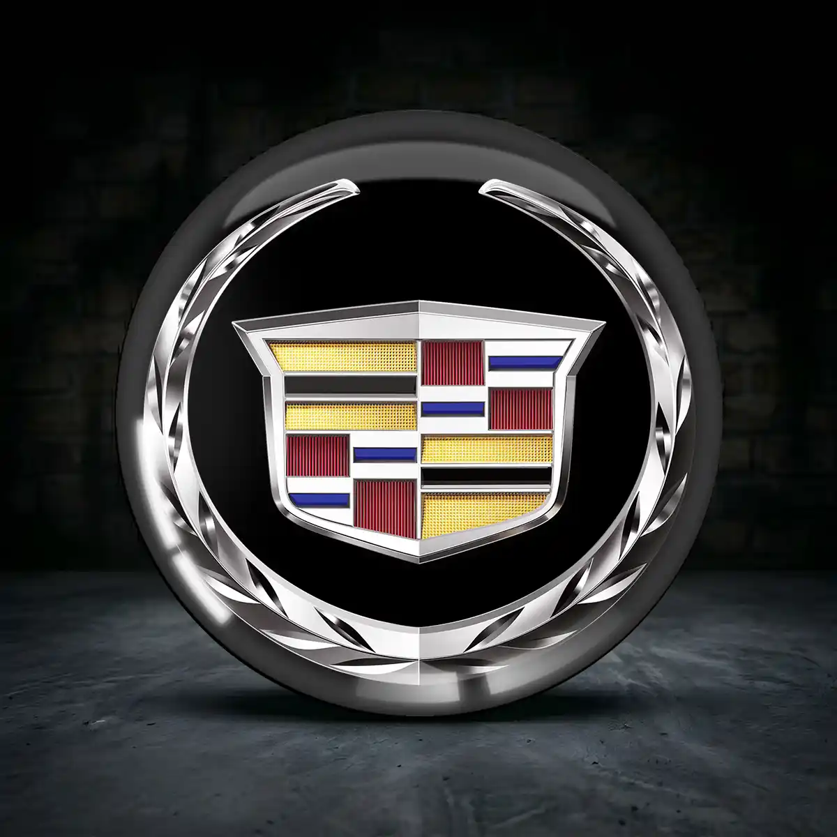 Cadillac Aufkleber Radmitte Luxus-Edition