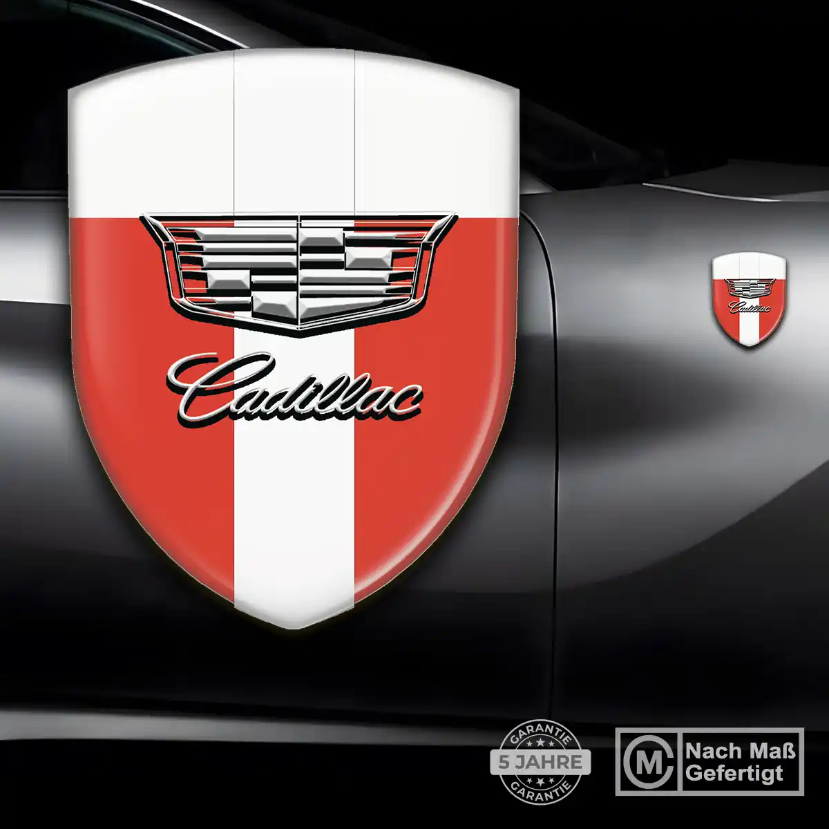 Cadillac Aufkleber Silikon Embleme Anspruchsvolles Design
