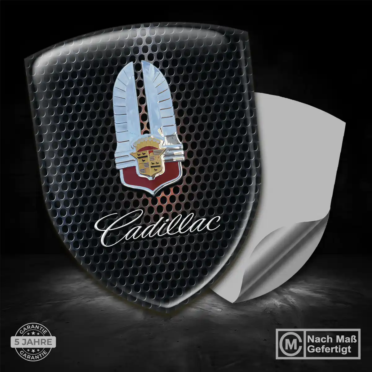 Cadillac Aufkleber Silikon Embleme Auto Interieurdesign