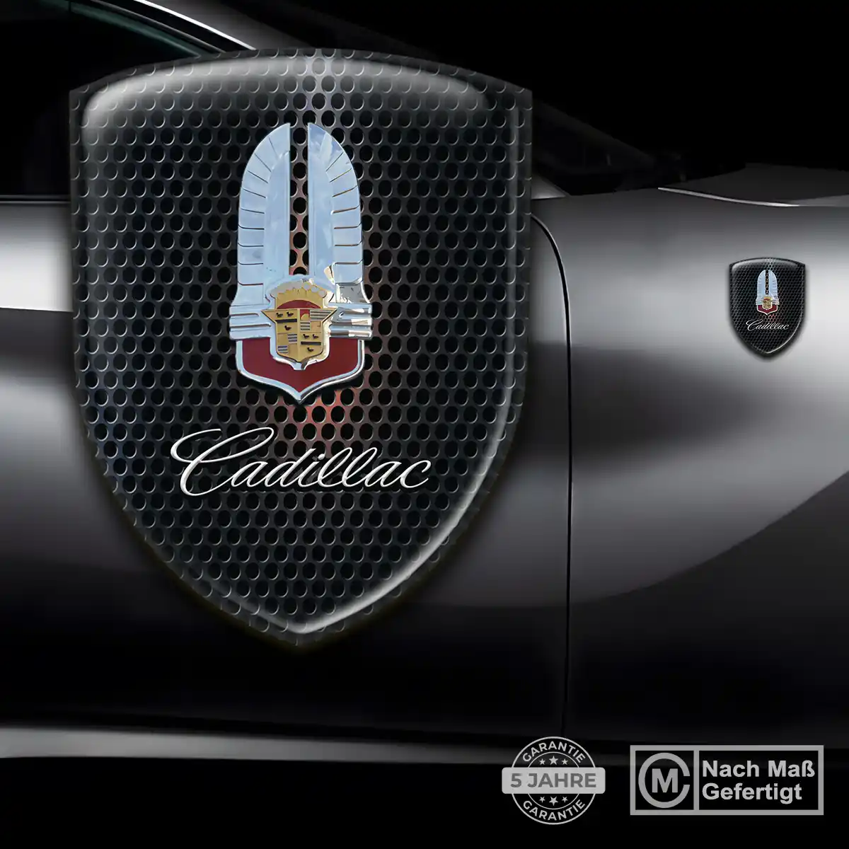 Cadillac Aufkleber Silikon Embleme Auto Interieurdesign