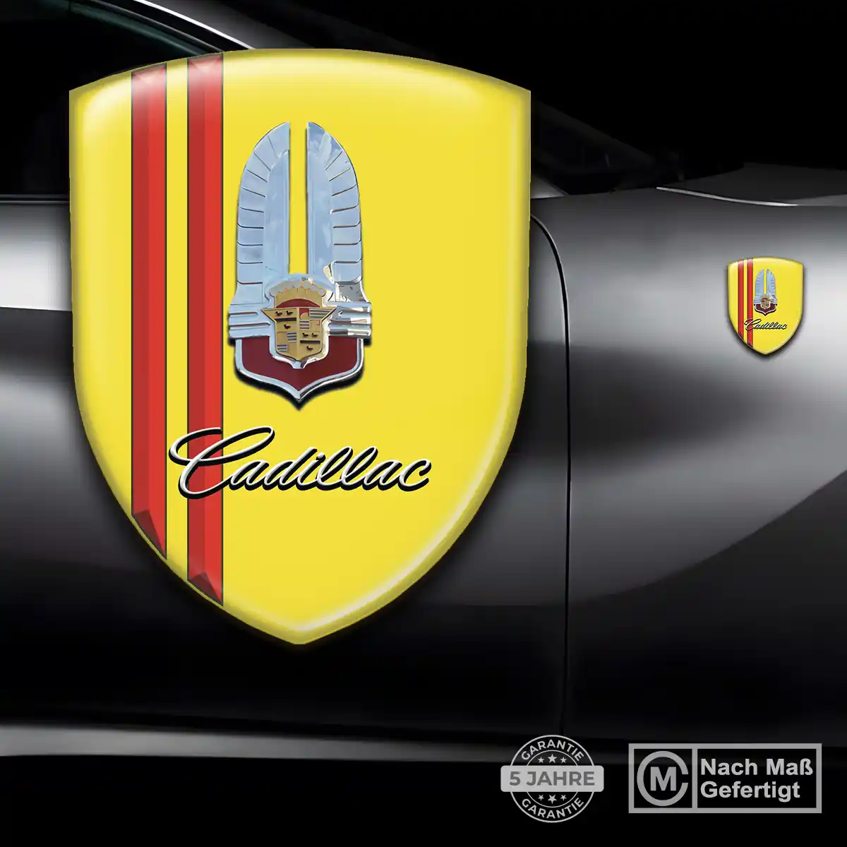 Cadillac Aufkleber Silikon Embleme Auto Markenedition