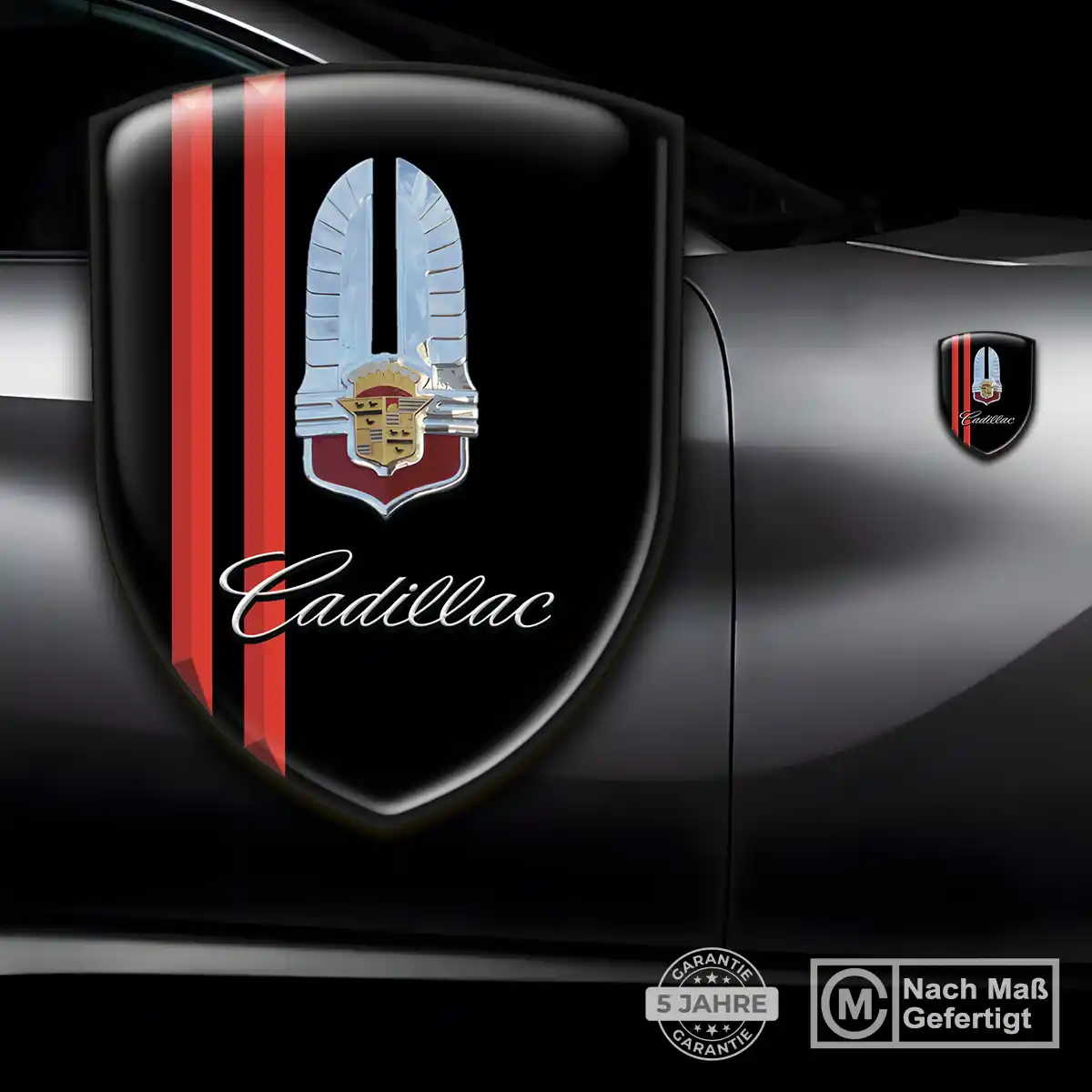 Cadillac Aufkleber Silikon Embleme Auto Premium-Edition