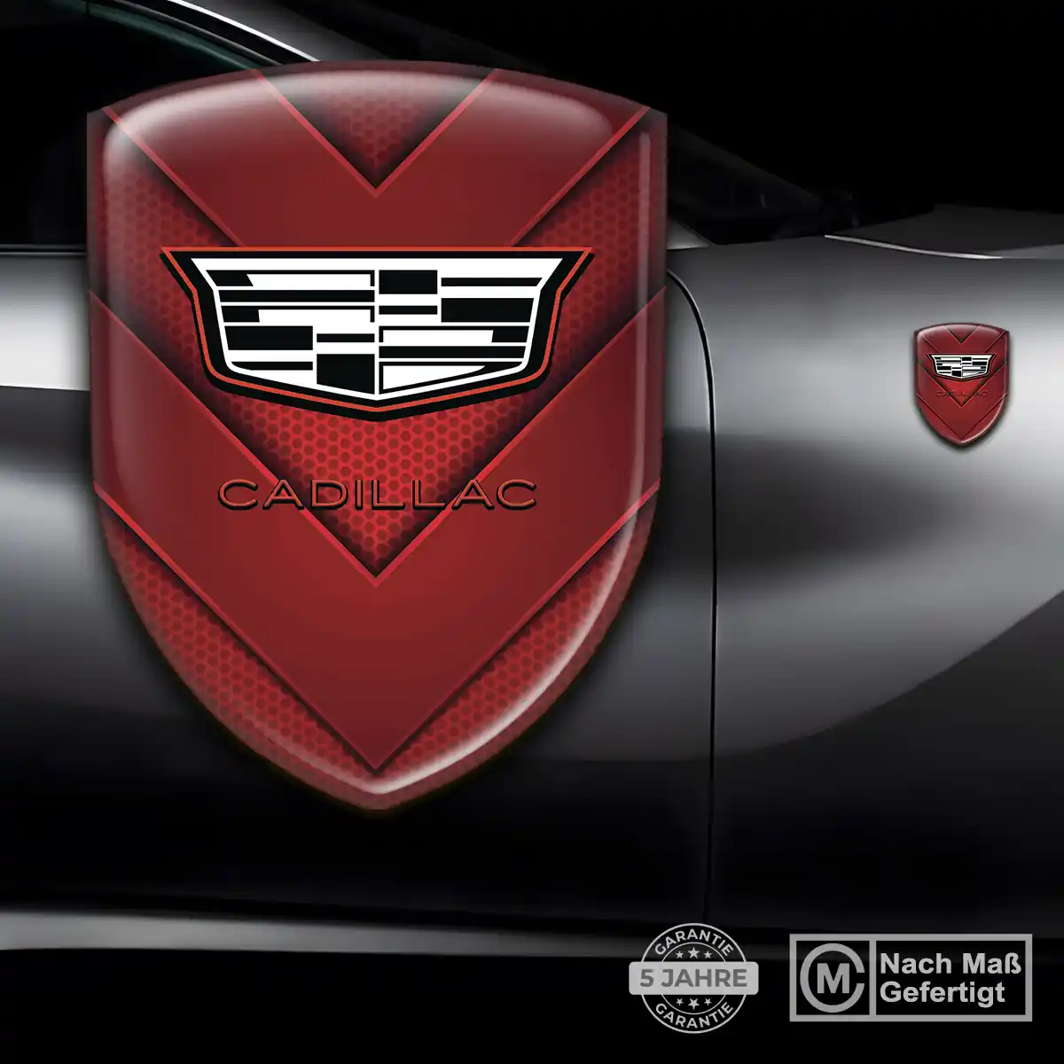 Cadillac Aufkleber Silikon Embleme Auto Premiumqualität