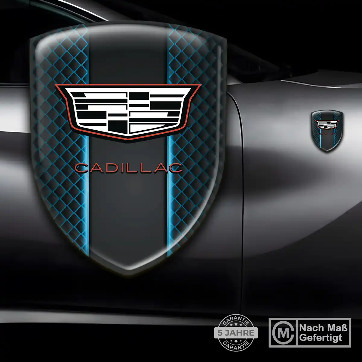 Cadillac Aufkleber Silikon Embleme Auto Spitzenqualität
