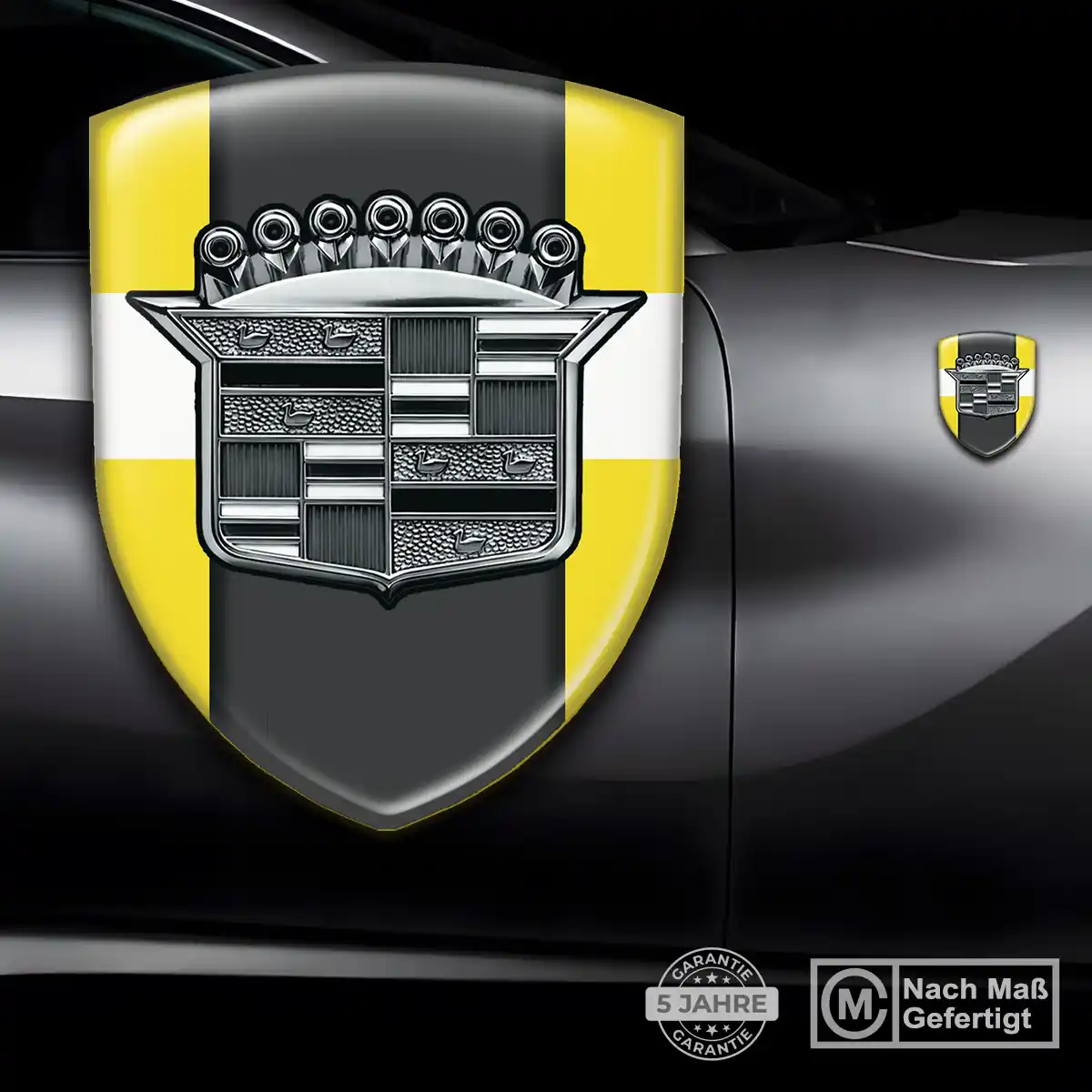 Cadillac Aufkleber Silikon Embleme Auto Tuningfahrzeug