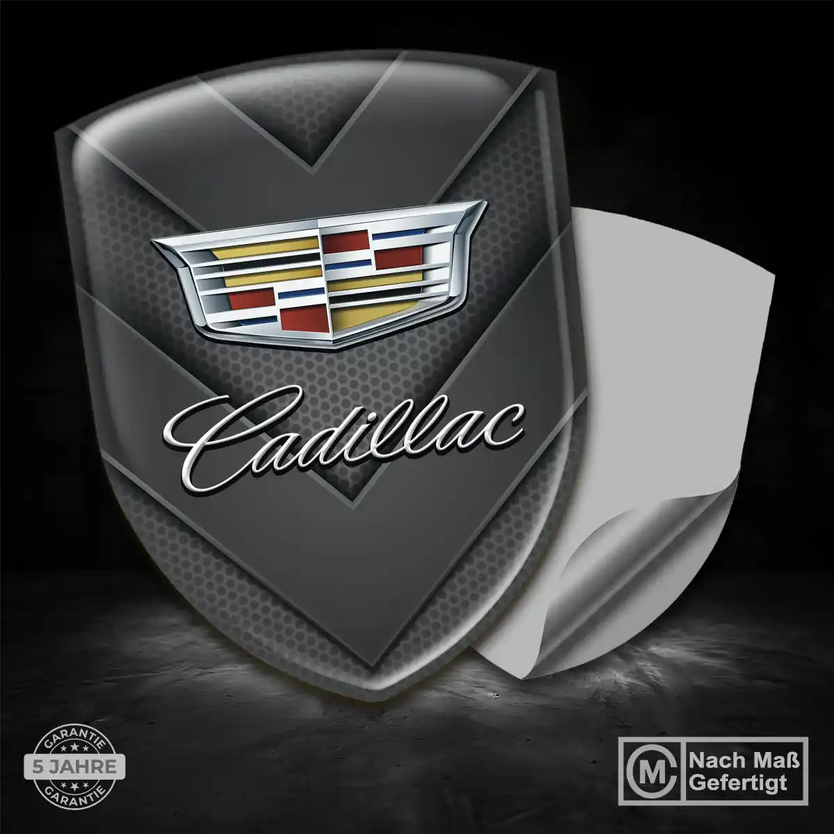 Cadillac Aufkleber Silikon Embleme Elegantes Design