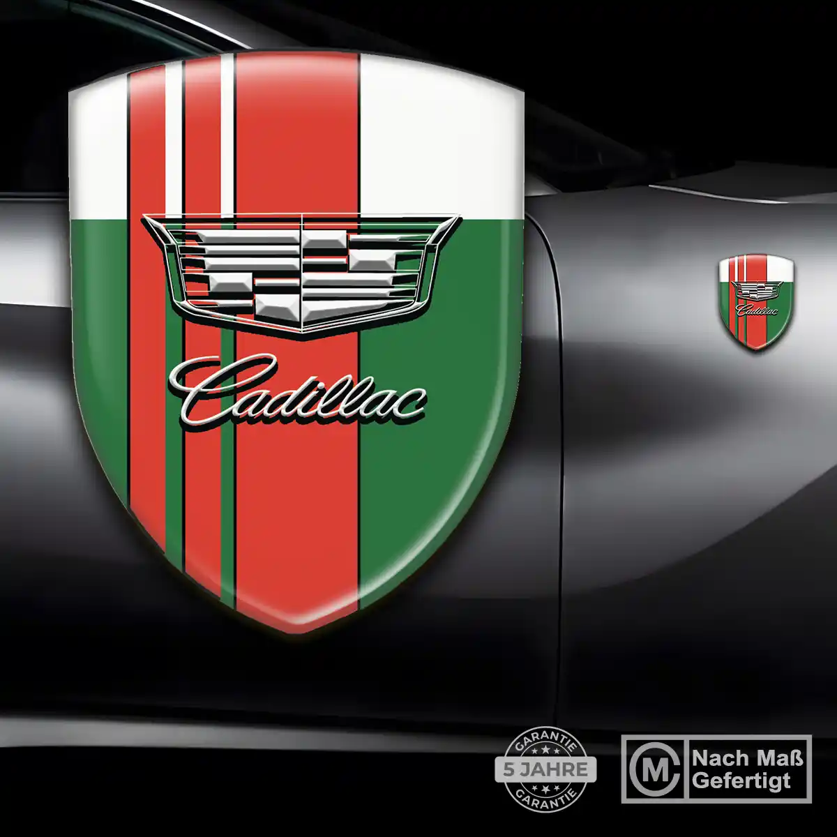 Cadillac Aufkleber Silikon Embleme Interieurdesign