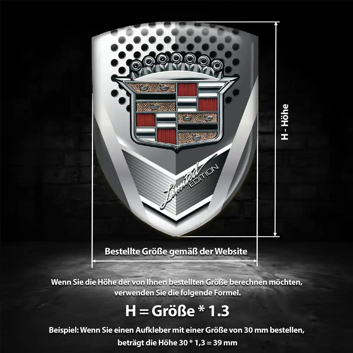 Cadillac Aufkleber Stilvolles Design