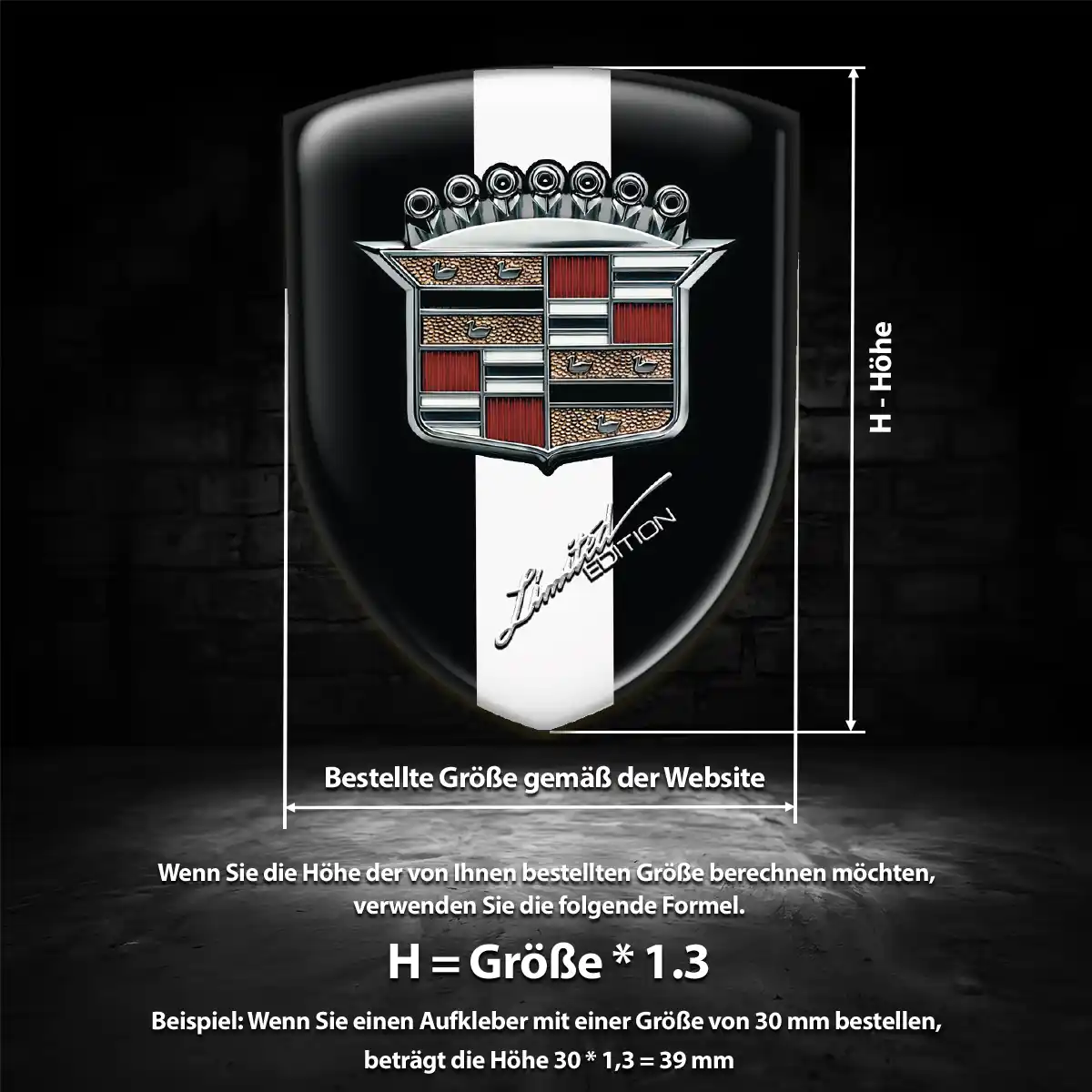 Cadillac Aufkleber Wappen Auto Modernes Design