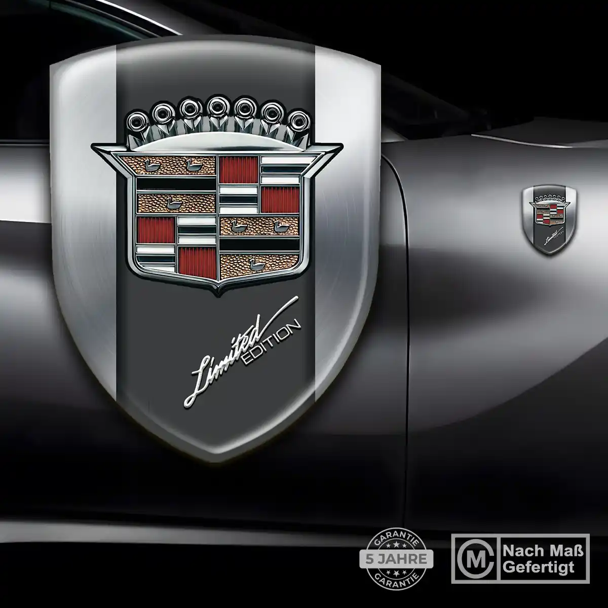 Cadillac Aufkleber Wappen Auto Premium-Edition