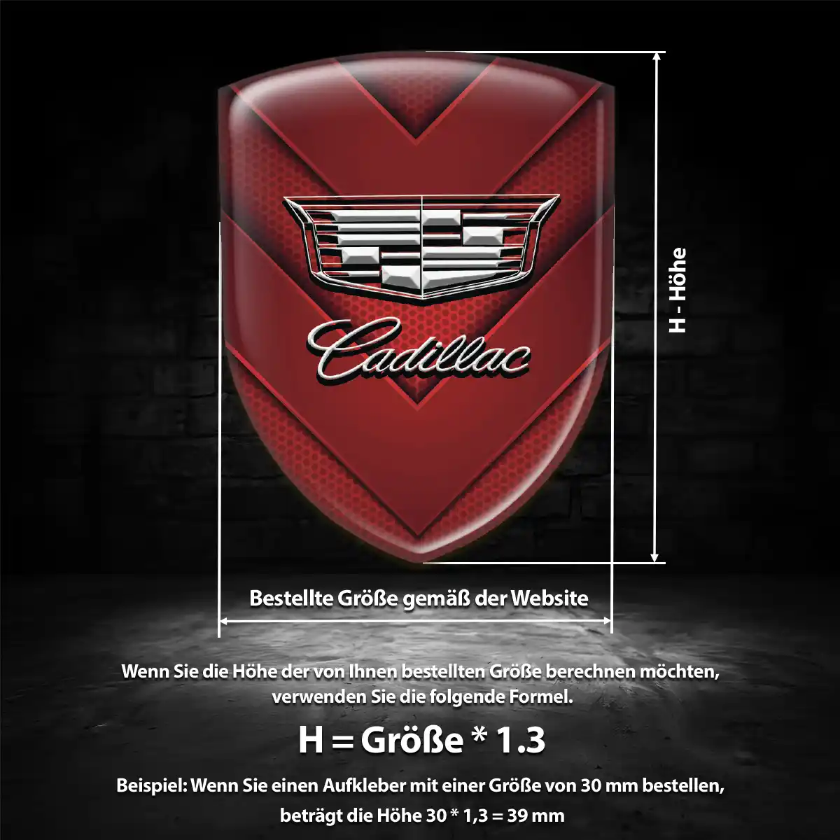 Cadillac Aufkleber Wappen Auto Stilvolles Design