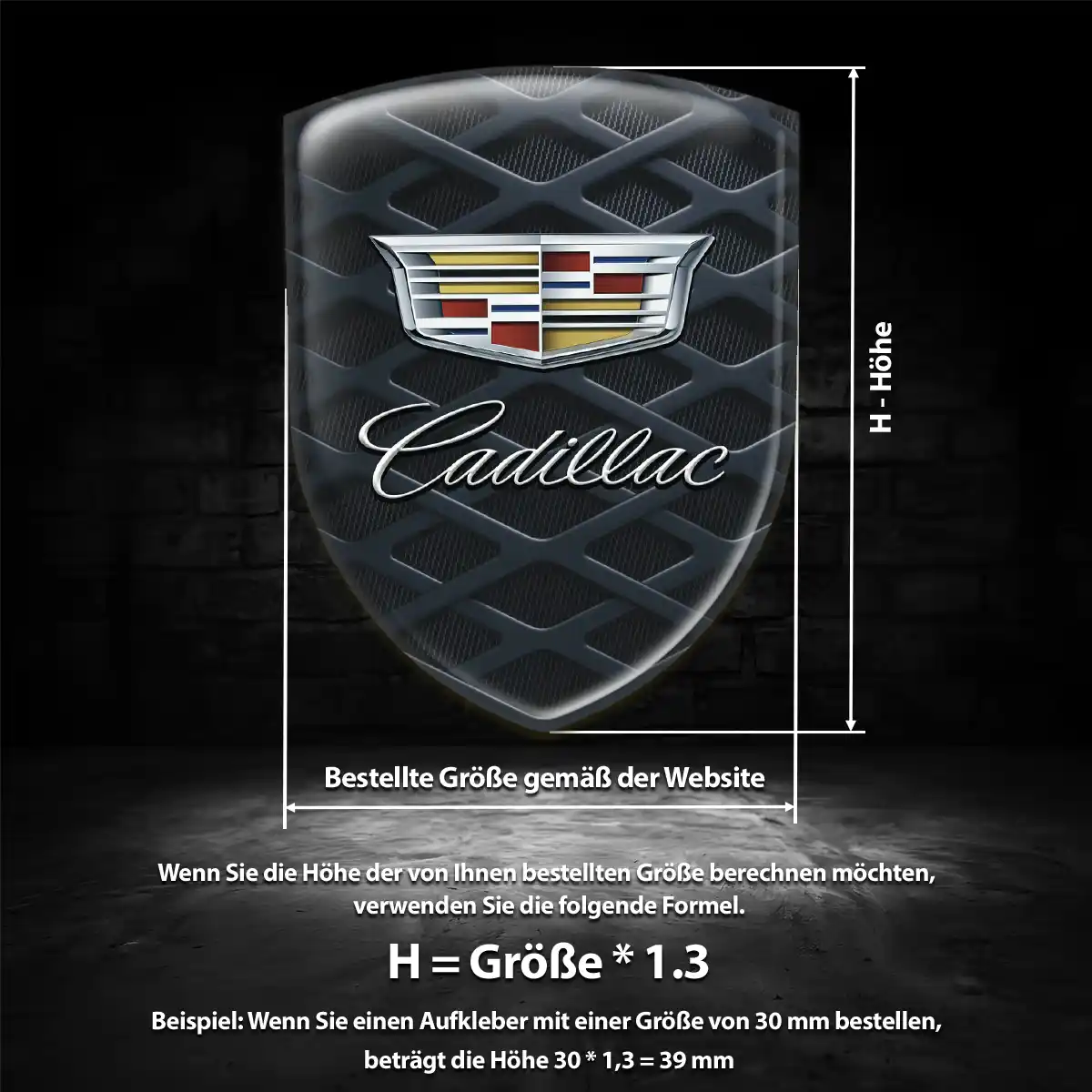 Cadillac Aufkleber Wappen Auto Verlässliche Qualität