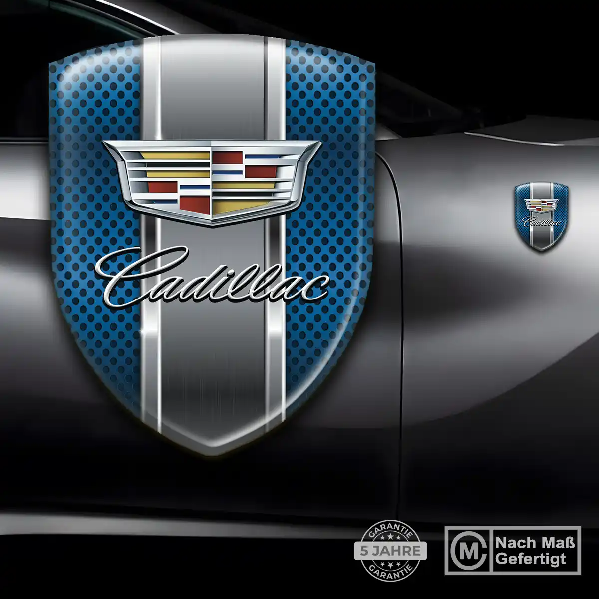 Cadillac Aufkleber Wappen Emblem Ausdrucksstarkes Design