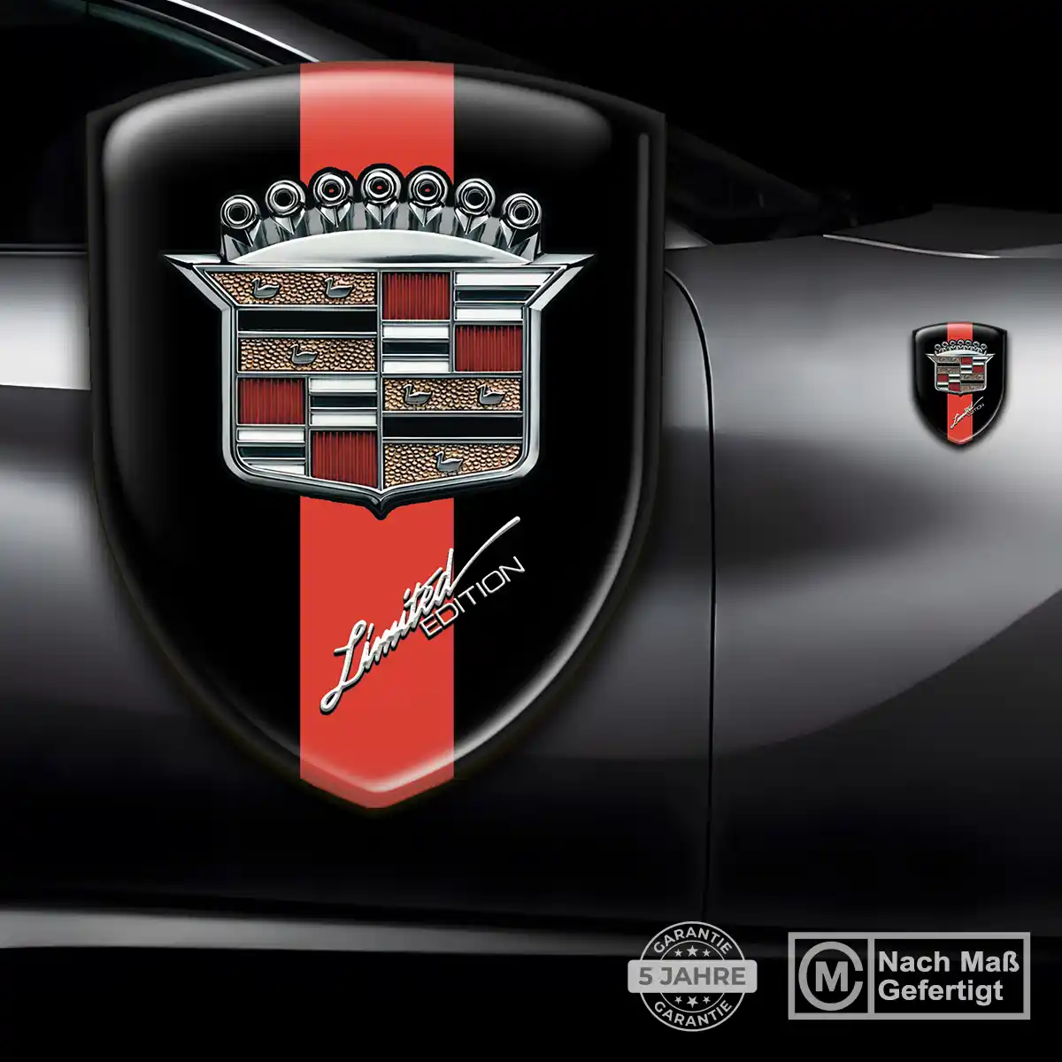Cadillac Aufkleber Wappen Emblem Auto Edles Design