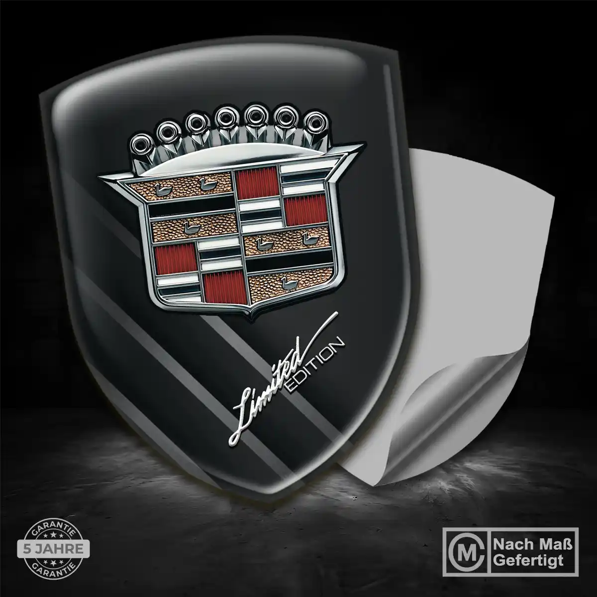 Cadillac Aufkleber Wappen Emblem Auto Elegantes Design