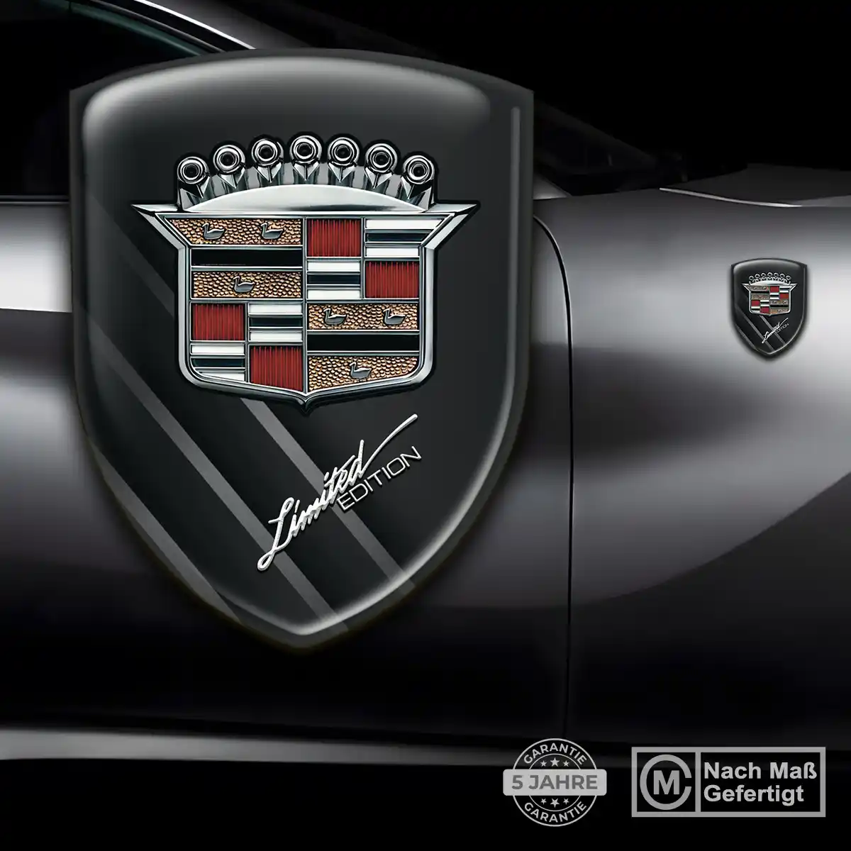 Cadillac Aufkleber Wappen Emblem Auto Elegantes Design