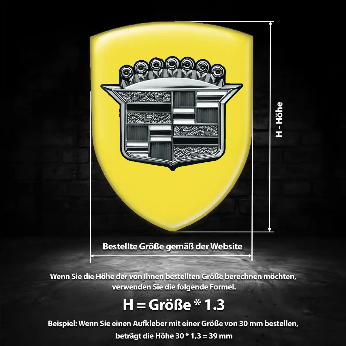 Cadillac Aufkleber Wappen Emblem Auto Exterieurdesign