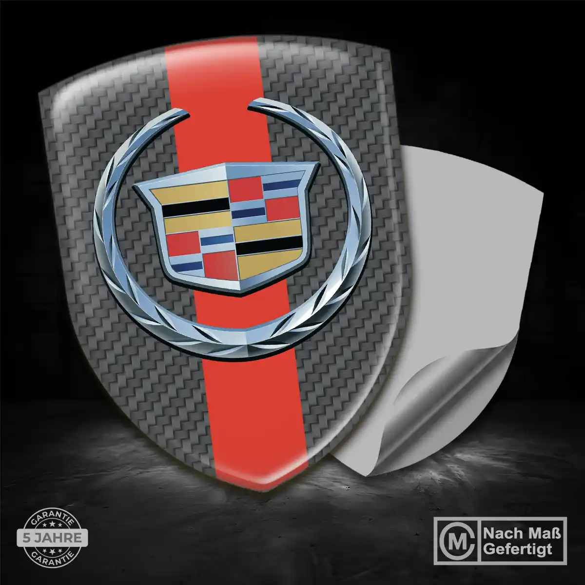 Cadillac Aufkleber Wappen Emblem Auto Hochwertiges Harz
