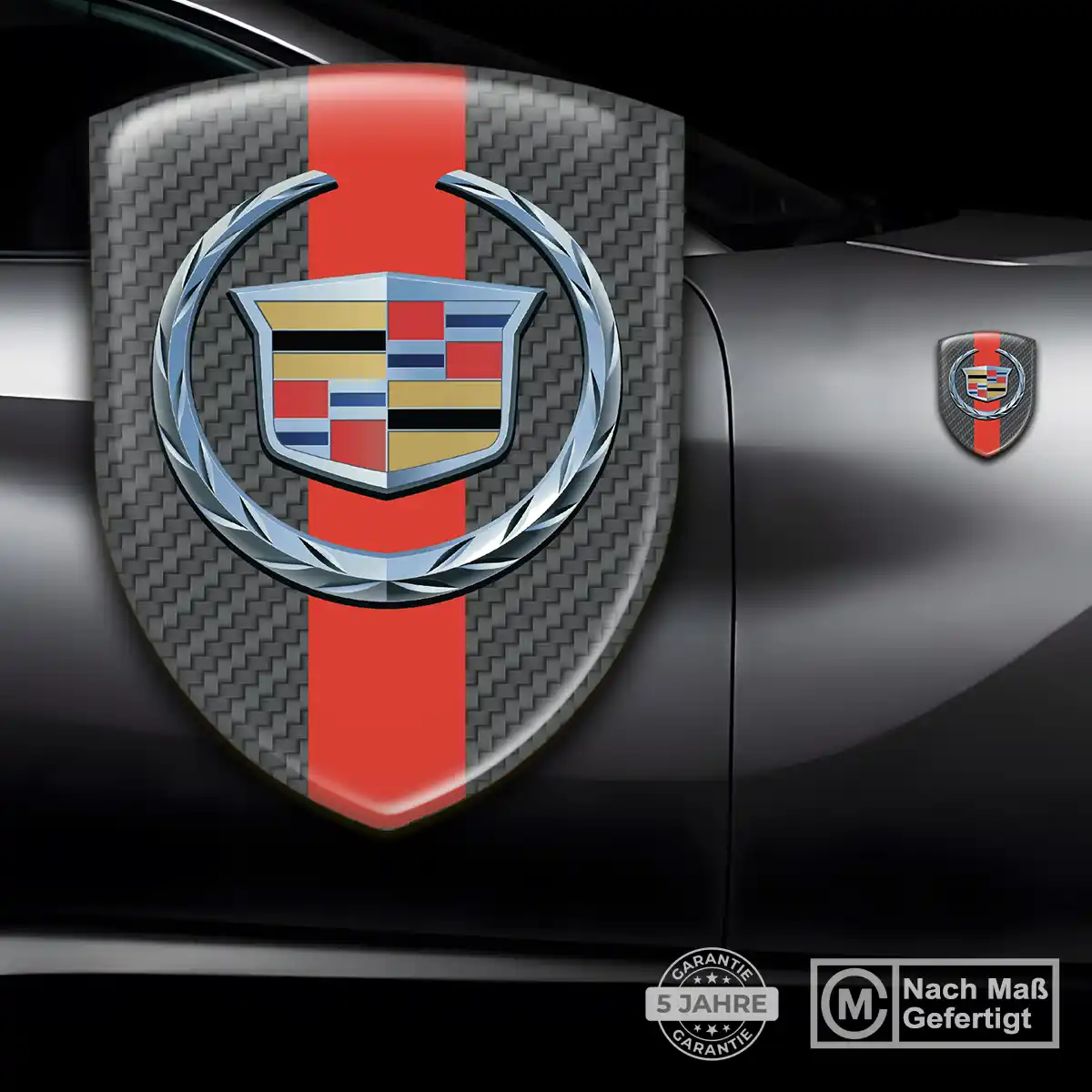 Cadillac Aufkleber Wappen Emblem Auto Hochwertiges Harz
