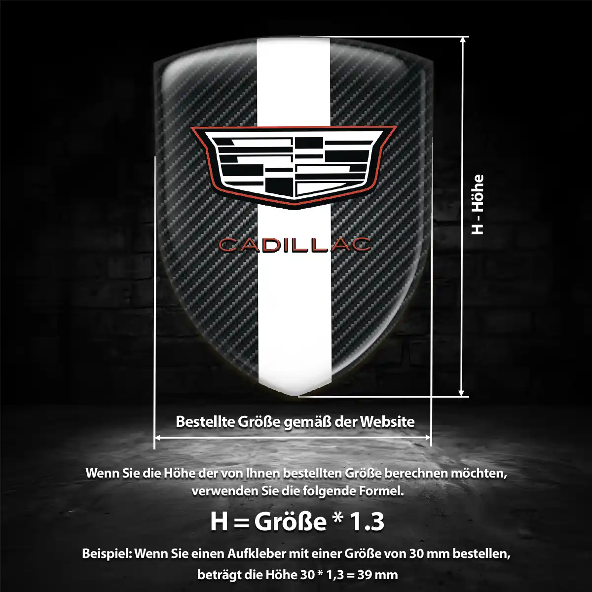 Cadillac Aufkleber Wappen Emblem Auto Hohe Qualität