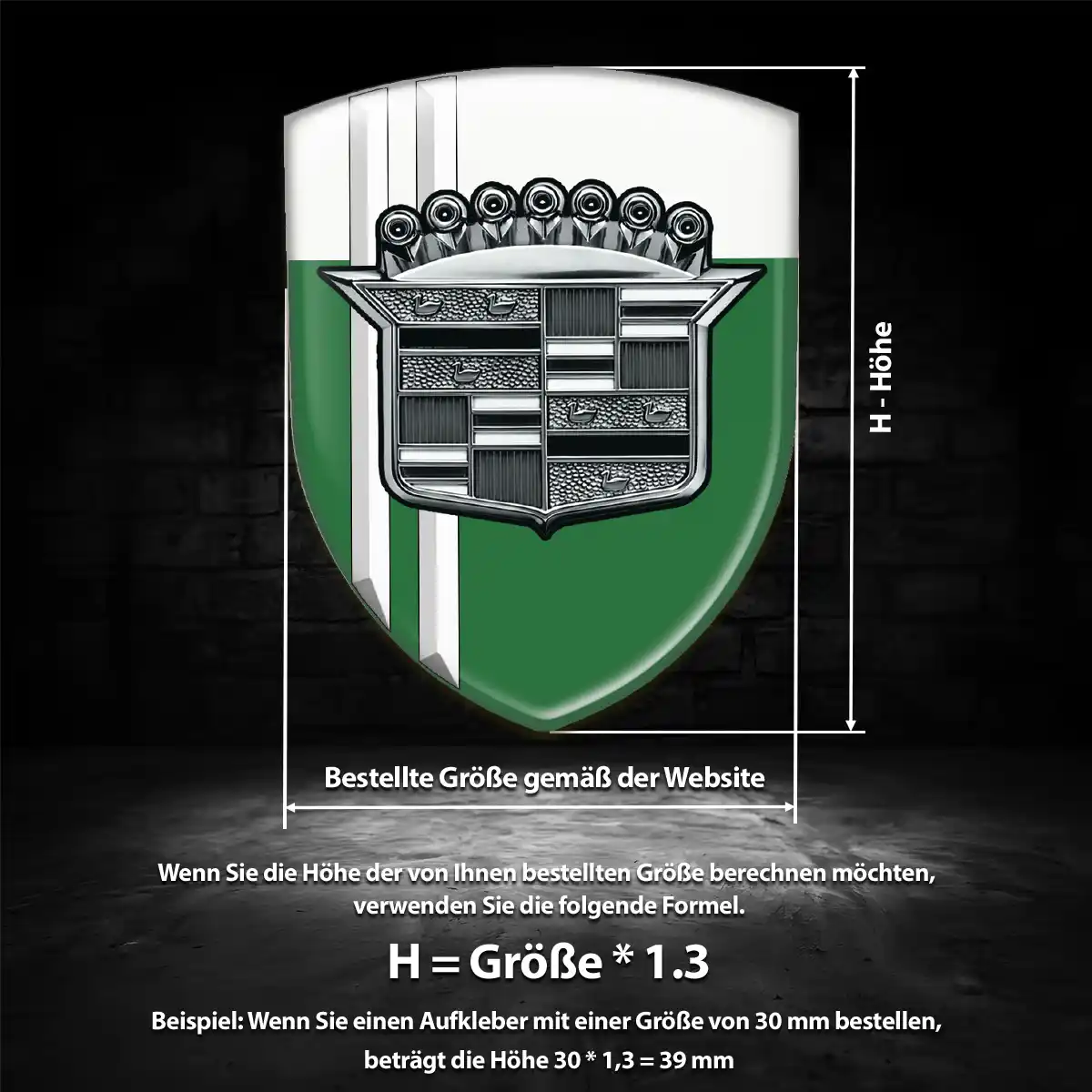 Cadillac Aufkleber Wappen Emblem Auto Modernes Design
