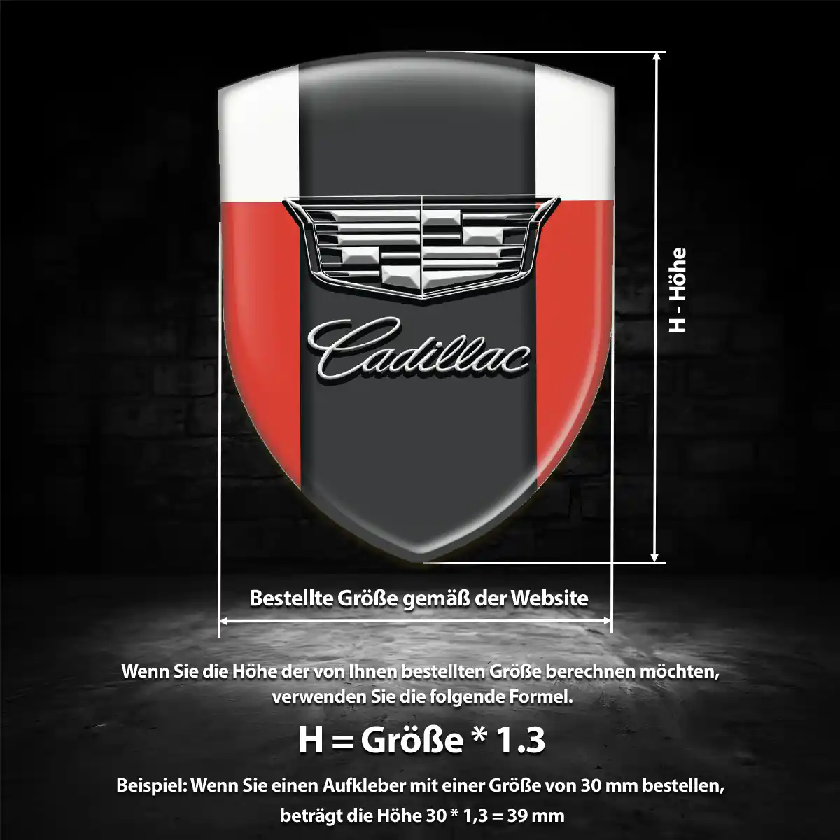 Cadillac Aufkleber Wappen Emblem Auto Stilvolles Design