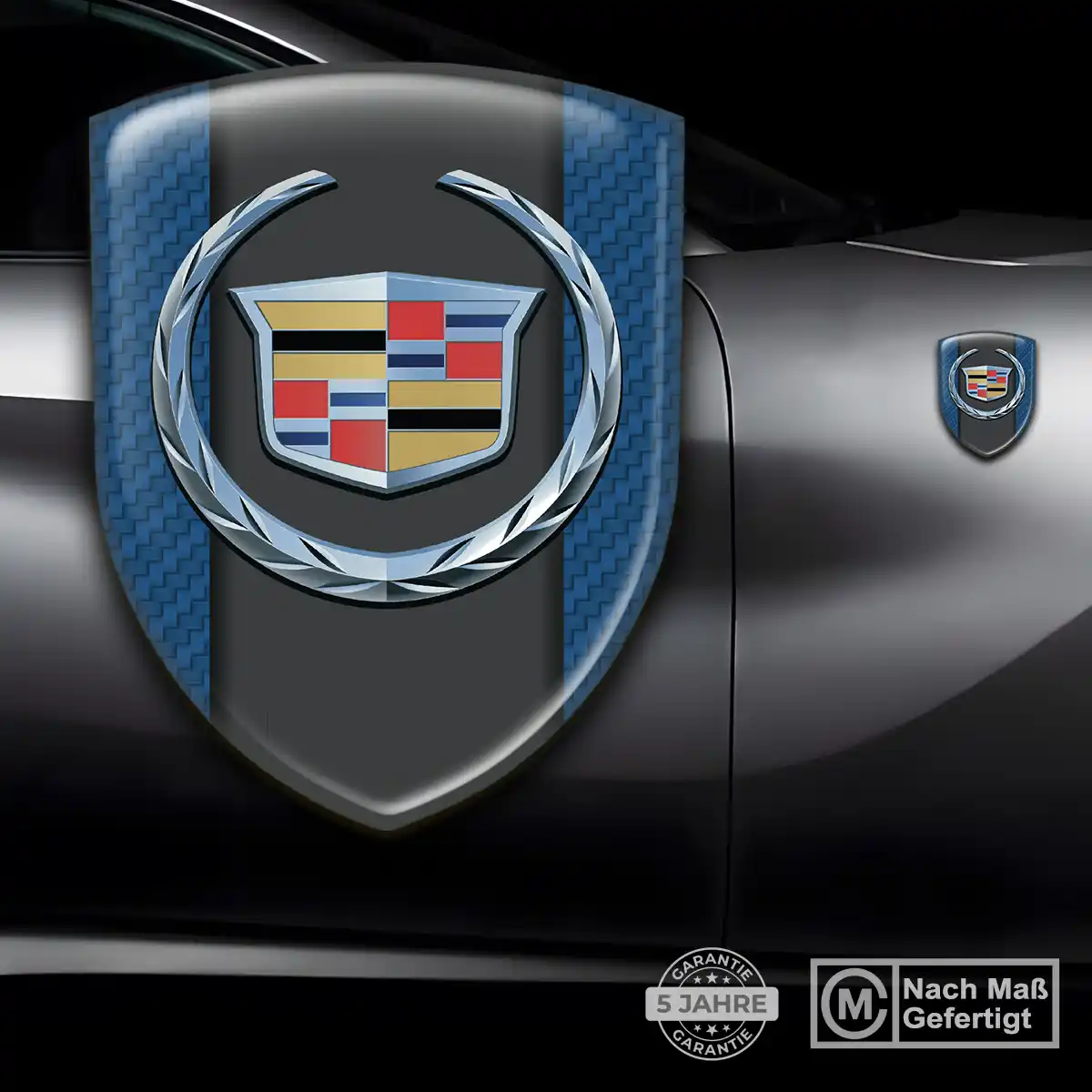 Cadillac Aufkleber Wappen Emblem Exterieurdesign