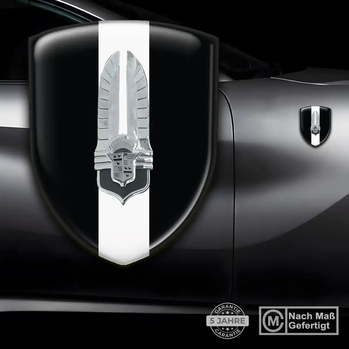 Cadillac Aufkleber Wappen Emblem Hochwertiges Harz