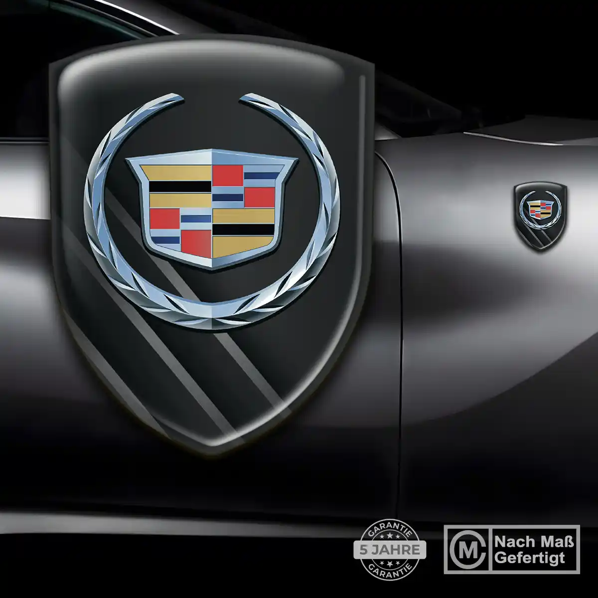 Cadillac Aufkleber Wappen Emblem Interieurdesign