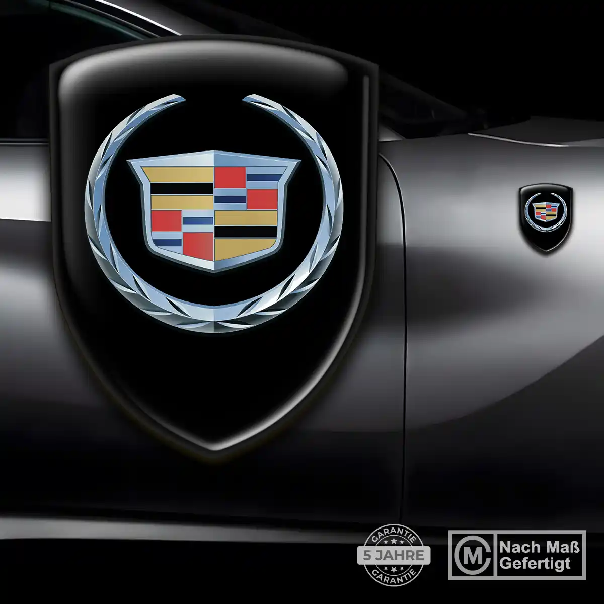 Cadillac Aufkleber Wappen Emblem Modernes Design